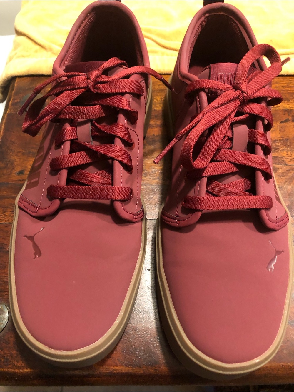 Puma El Rey 2 Maroon Lace-Up Sneakers.  (M ) 7 1/2 (W) 9